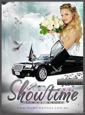 wedding cars  Perth Showtime Limos black 300C Chrysler