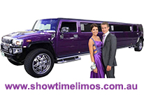 Purple Hummer School Limousine for School Balls Perth WA. Seating 16 passengers it is the only Full Length Purple Hummer .